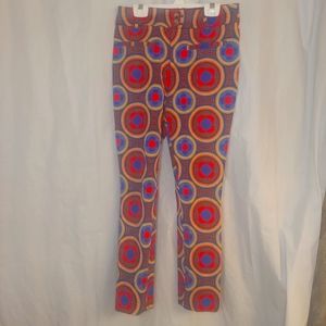 Anthropologie Colorful Slim Pants Size 0